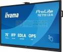 Monitor interaktywny 75 cali TE7513A-B2AG INFRARED,40pkt,IPS,4K,7H,500cd/m2, WiFi,USB, ANDROID 14, Google EDLA,2x20W, UCHWY