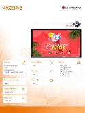 Monitor wielkoformatowy 49XE3P-B 49 cali Outdoor 3500nit 24/7