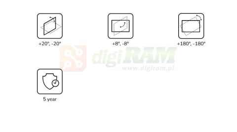 Uchwyt sufitowy do projektora CL25-530WH1 h:25,5 cm biały