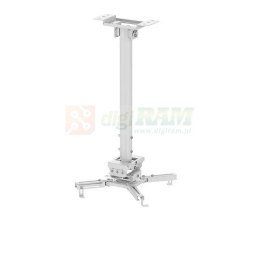 Uchwyt sufitowy do projektora CL25-540WH1 h:60,5-90,5 cm biały