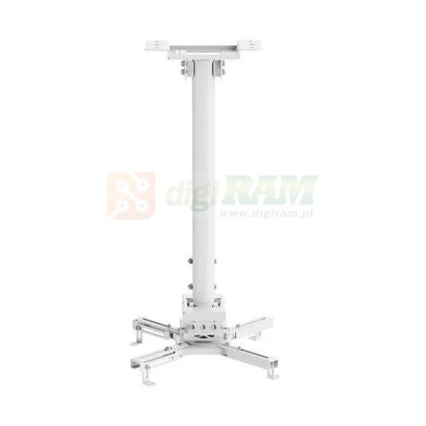 Uchwyt sufitowy do projektora CL25-540WH1 h:60,5-90,5 cm biały