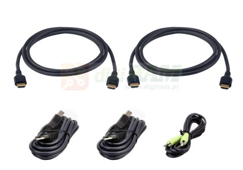 Aten 2L-7D02UH21X5 Secure KVM cable kit: 2x 1.8M
