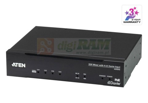 Aten AD004E-AT DSP Mixer with 4-ch Dante