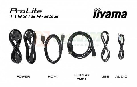 Monitor 19 cali T1931SR-B2S RESIS.IP54,HDMI,DP,VGA,2x1W,5:4