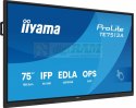Monitor 75 cali TE7513A-B3AG INFRARED, 40pkt, IPS, 4K, 500cd, 1200:1, WiFi, USB, ANDROID 14, Google EDLA, 2x20W, uchwyt ścienny