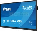 Monitor 75 cali TE7513A-B3AG INFRARED, 40pkt, IPS, 4K, 500cd, 1200:1, WiFi, USB, ANDROID 14, Google EDLA, 2x20W, uchwyt ścienny